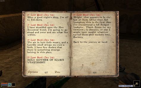 morrowind journal mod